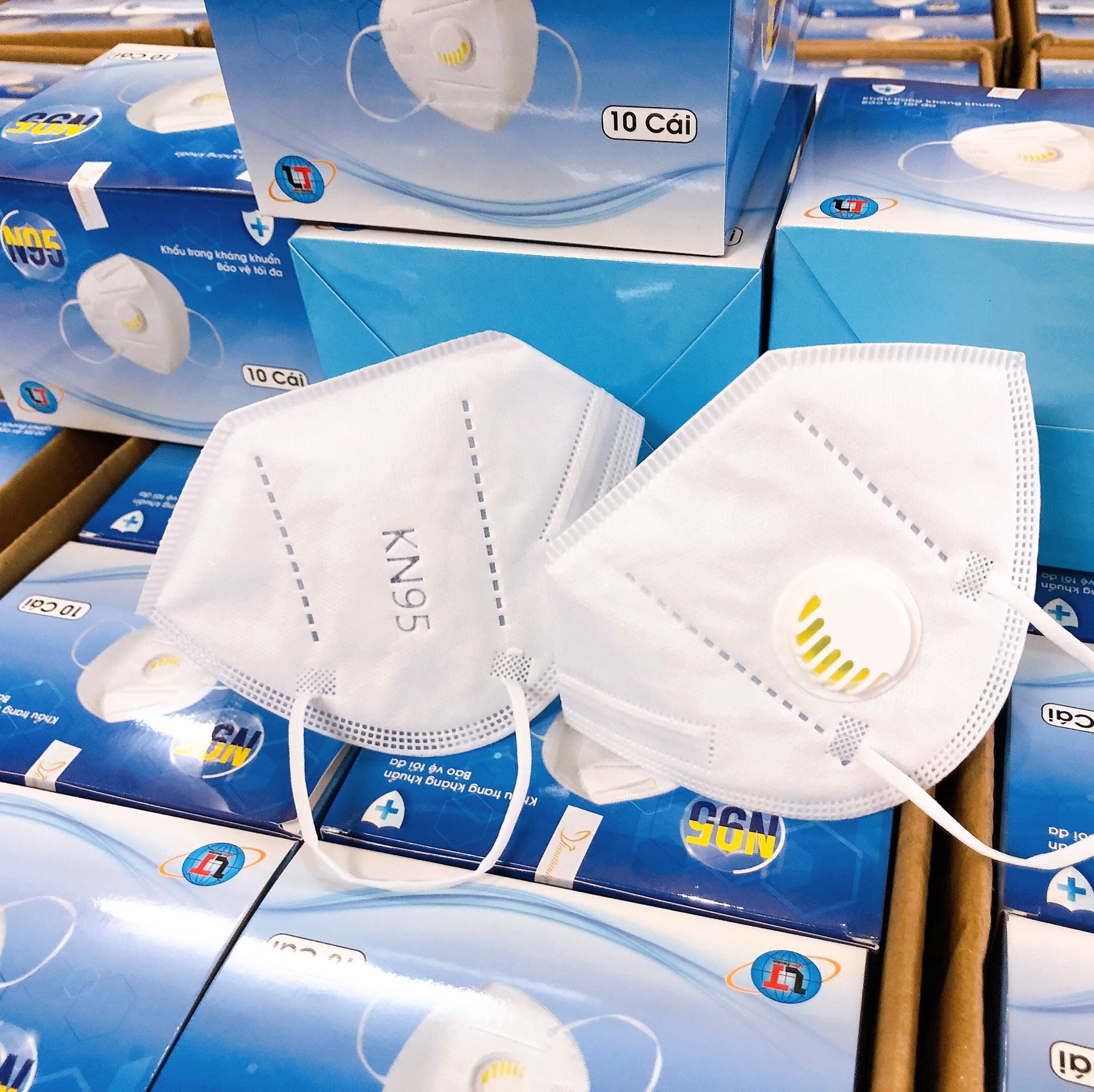 [HCM] - Khẩu Trang Y Tế 5 Lớp Có Van N95 [Hộp 10 Cái]