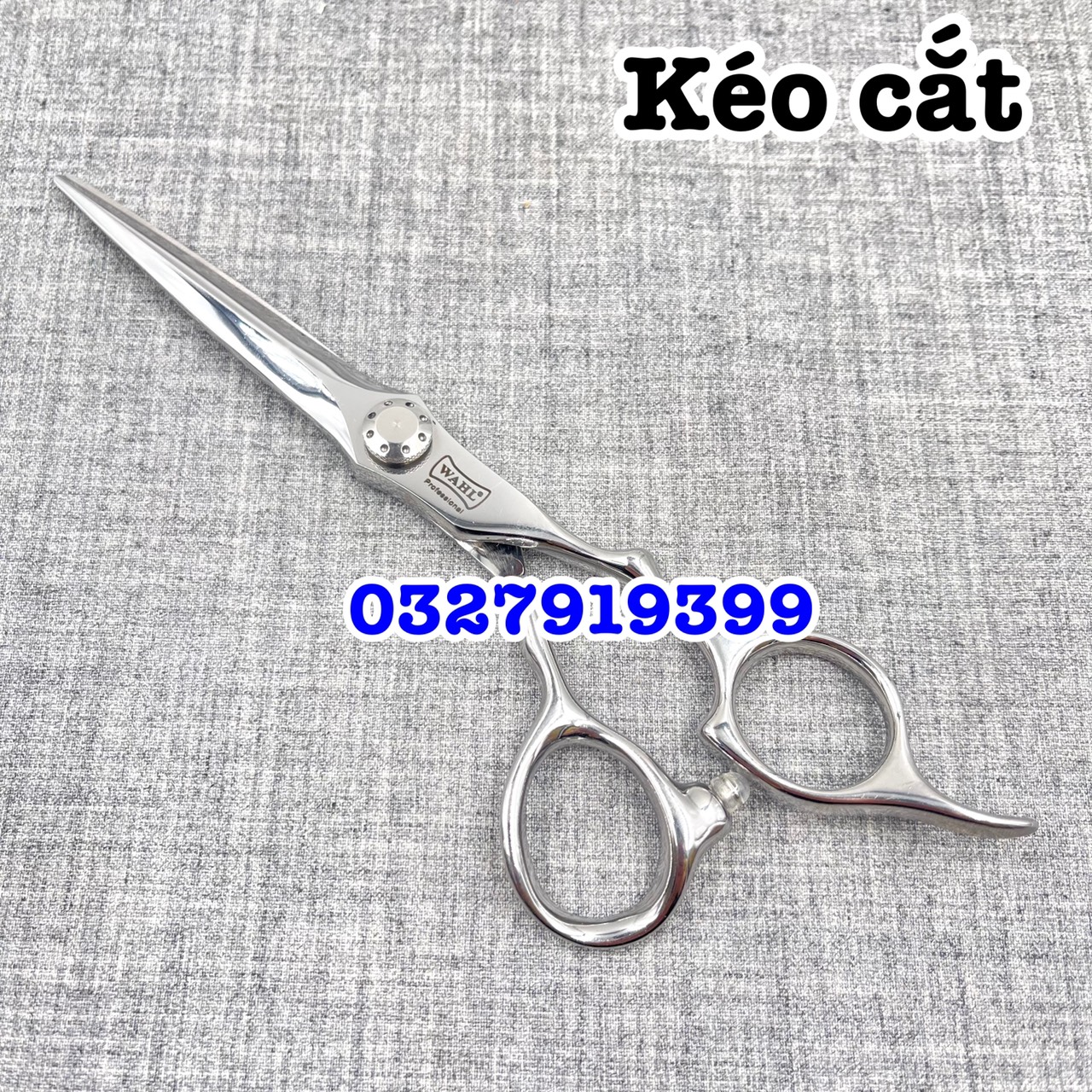WAHL Kéo Cắt Tỉa Tóc Cao Cấp Nhật Bản WAHL 6.0in Thép S440C Độ Cứng Trên 62HRC Lưỡi Sắc Bén Thiết Kế Tay Cầm Thoải Mái ( chấm bi )