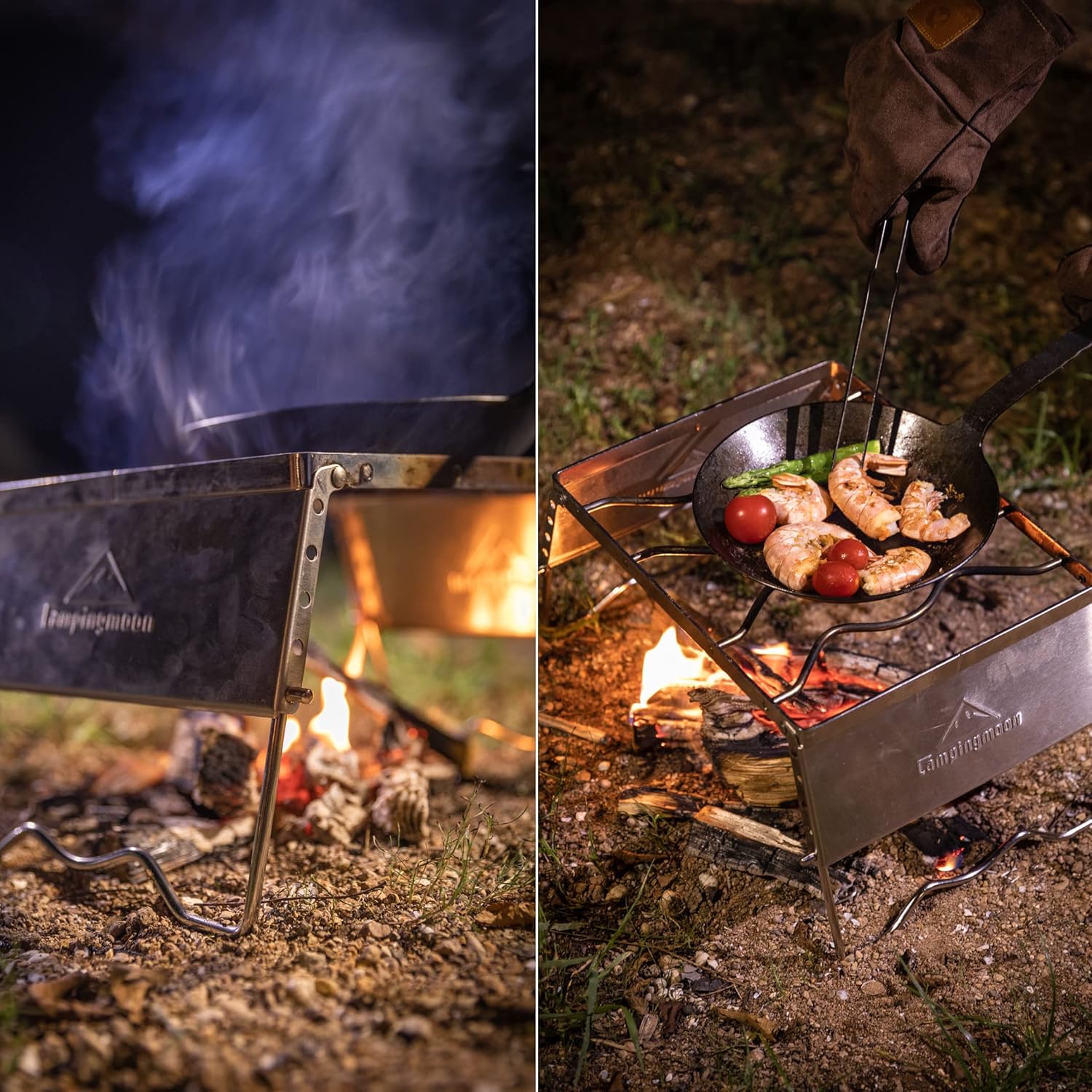 [HCM]Khung bếp chắn gió/ kiềng nấu bếp Campingmoon MS-1018