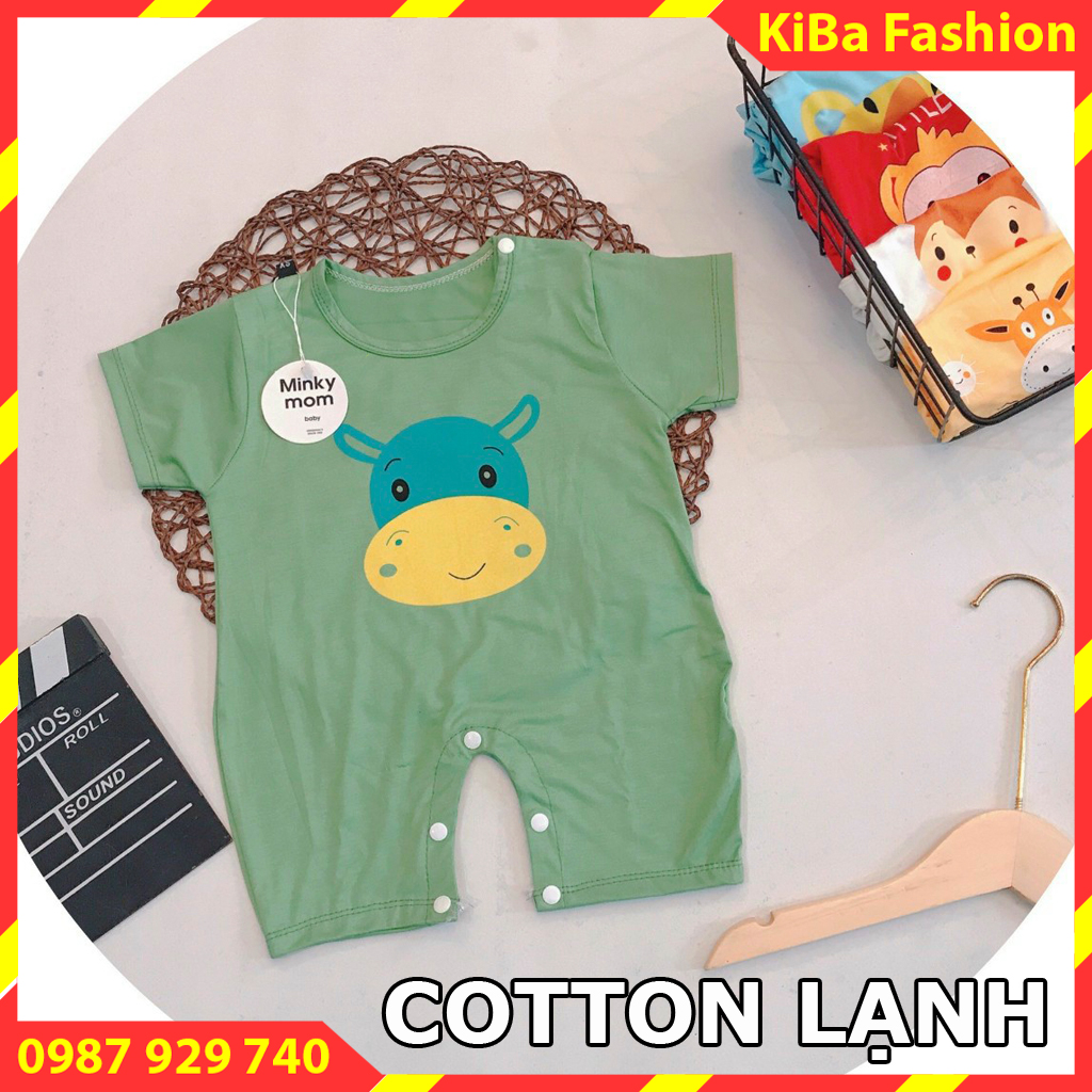 Bộ Body cộc tay liền thân bodysuit chất vải cotton thun lạnh cho bé trai/ gái 6-12kg - BD - TK0320