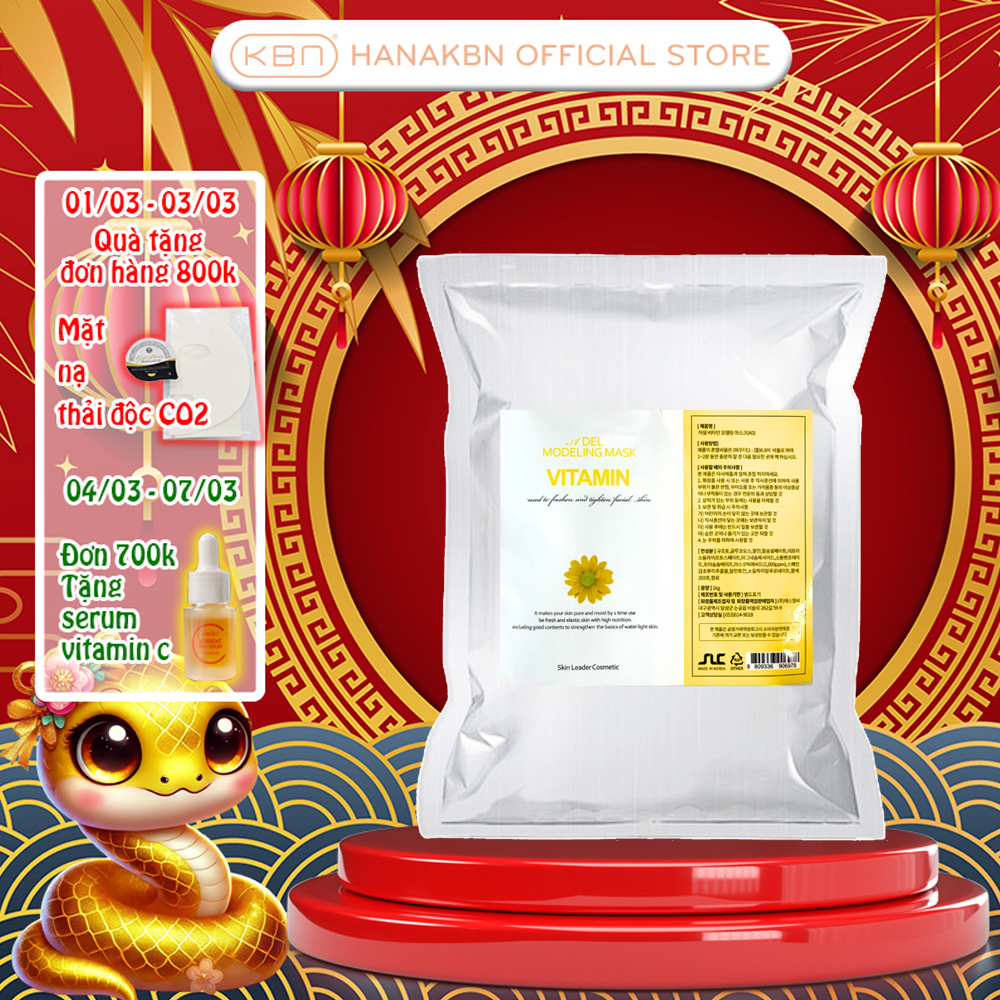 [KHUYẾN MÃI] Bột Mặt Nạ Dẻo Vitamin C Mờ Thâm Mờ Sắc Tố Dưỡng Trắng ADEL Hàn Quốc 1kg