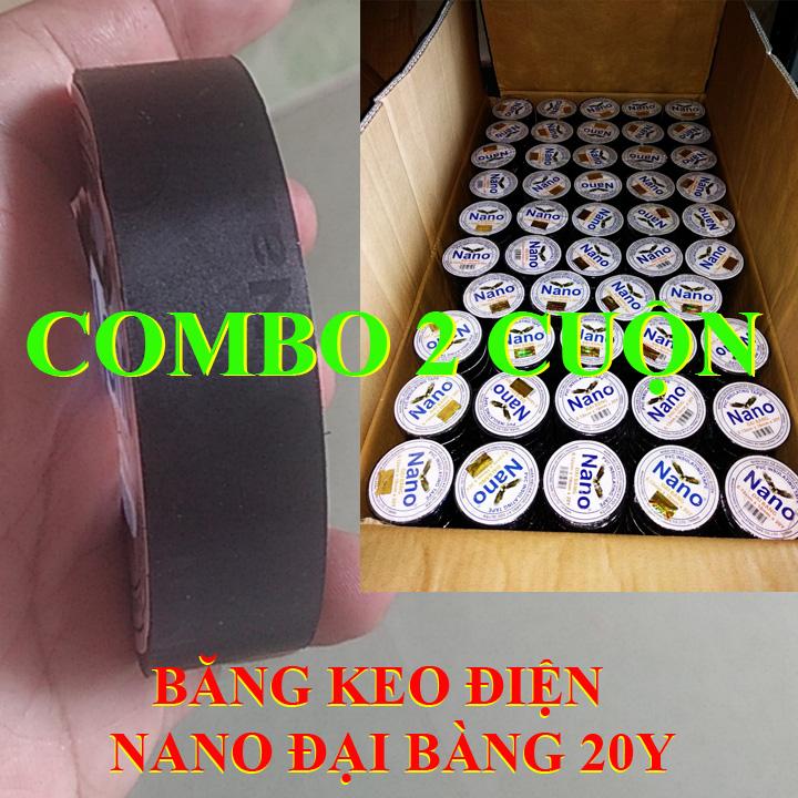 10cuộn băng dính điện băng keo điện đại bàng 20y - băng keo điện - băng keo đen