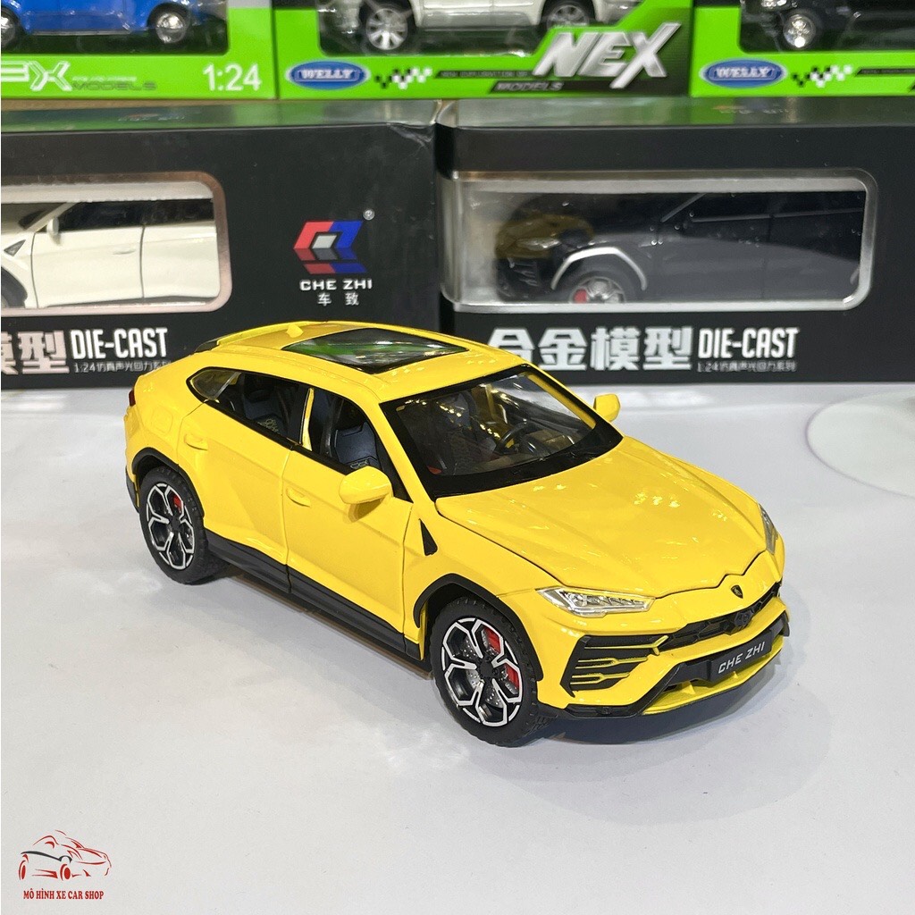 Mô hình xe sắt Lamborghini Urus tỉ lệ 1:24 hãng CHEZI 3 MÀU