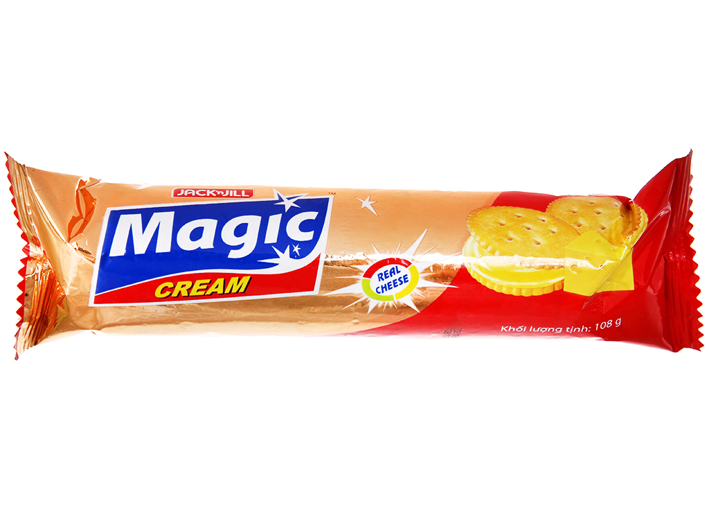 SET 3 Bánh cracker kem phô mai Magic gói 108g