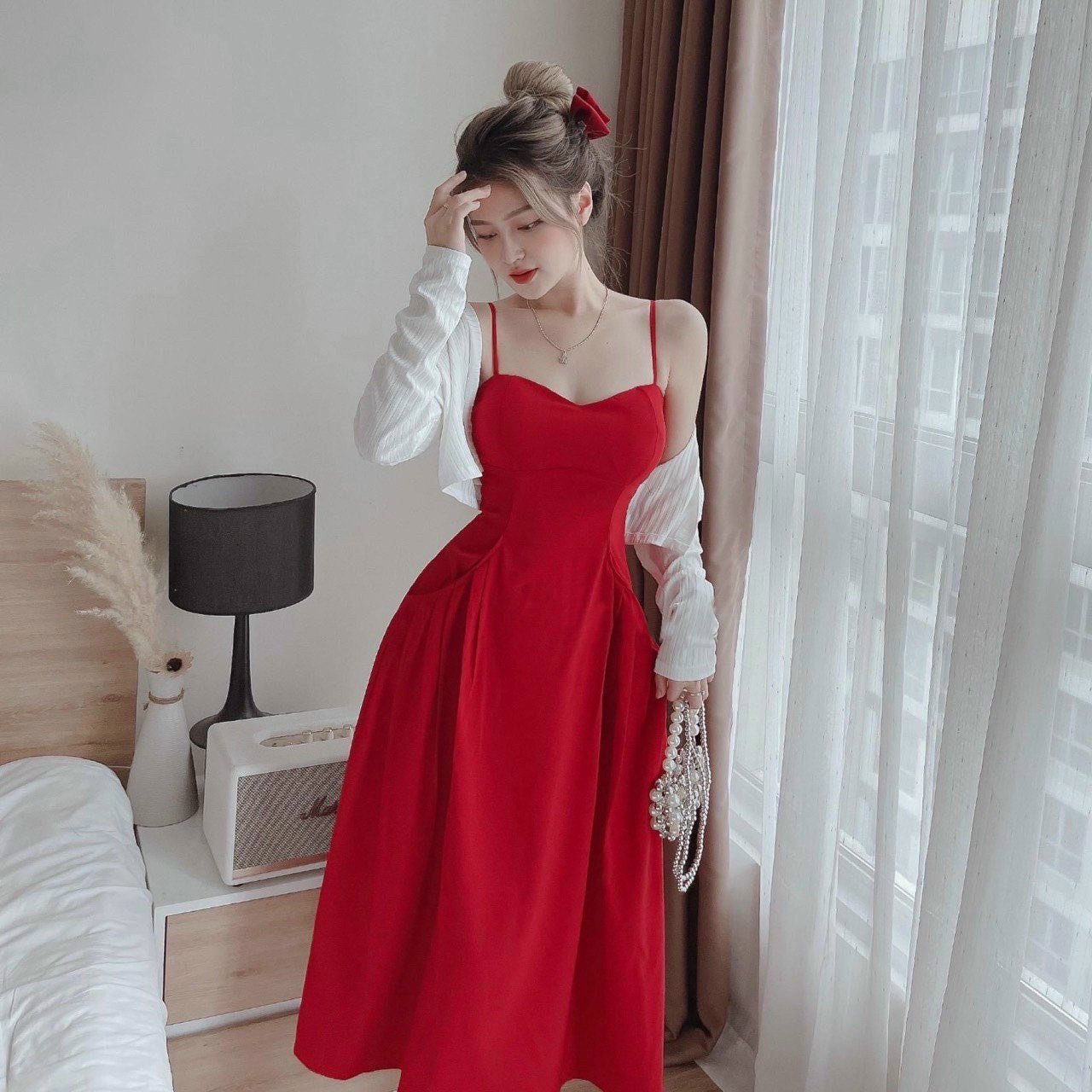 Sét đầm dây kèm áo khoác bigsize 55-90kg