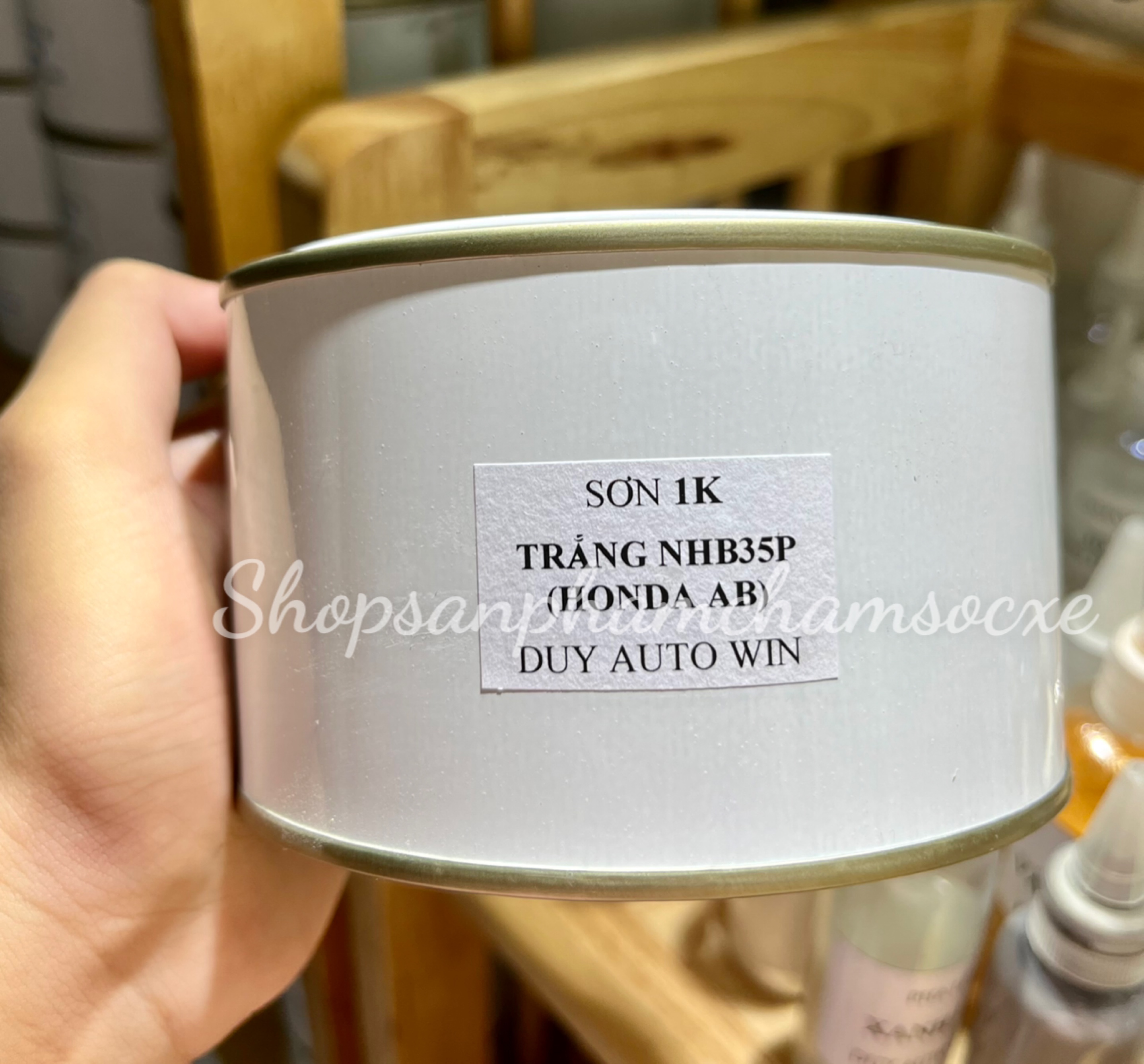 Sơn màu trắng pha lê nhb35p honda ab - sơn 2k