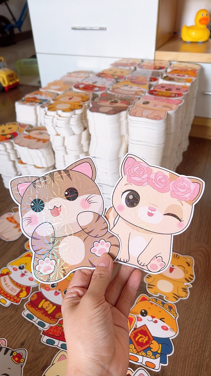 Combo 10 bao lì xì hoạt hình chibi 2024