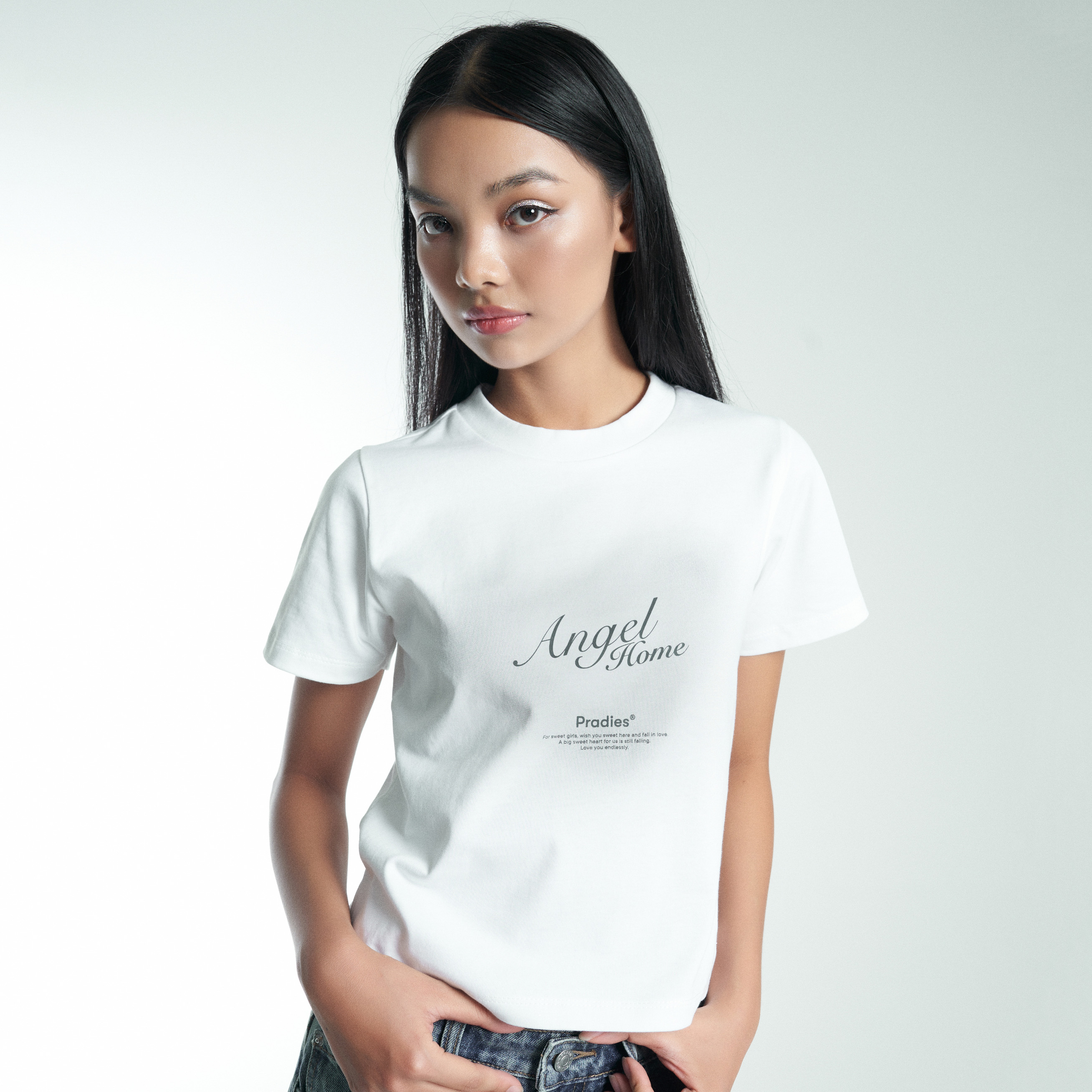 Áo Thun Baby Tee Nữ PRADIES Vague Heart