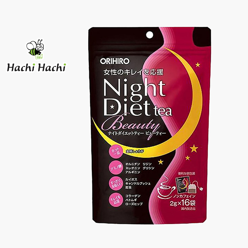 Trà giảm cân ban đêm Orihiro Night diet beauty 32g - Hachi Hachi Japan Shop