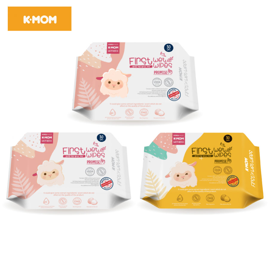 Khăn ướt cao cấp K-Mom (30c)