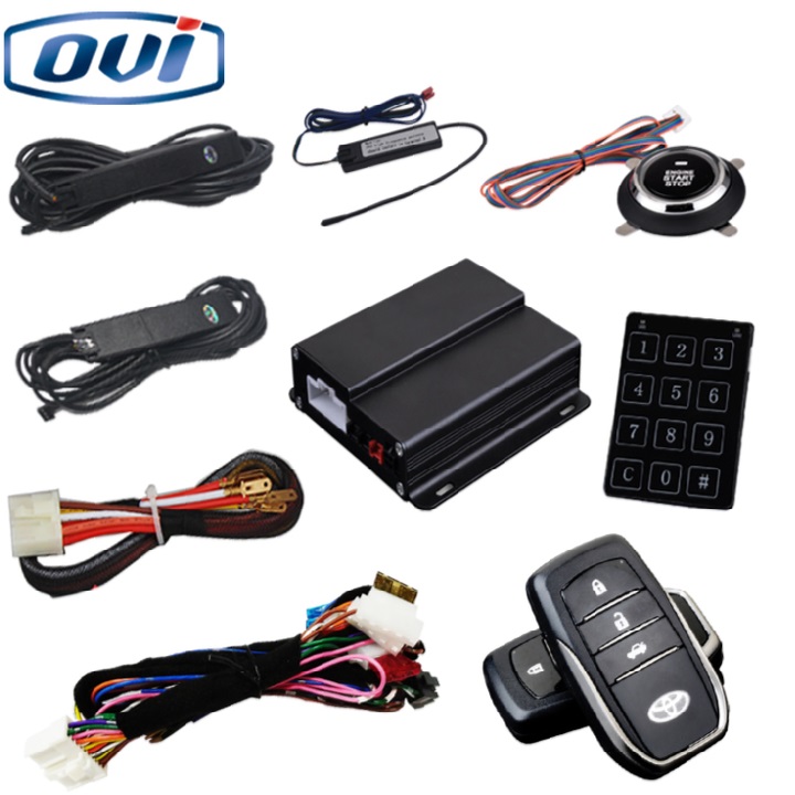 Bộ chìa khóa thông minh START-STOP điều khiển từ xa dành cho ô tô Toyota OVI-E119 - Bảo hành 12 tháng
