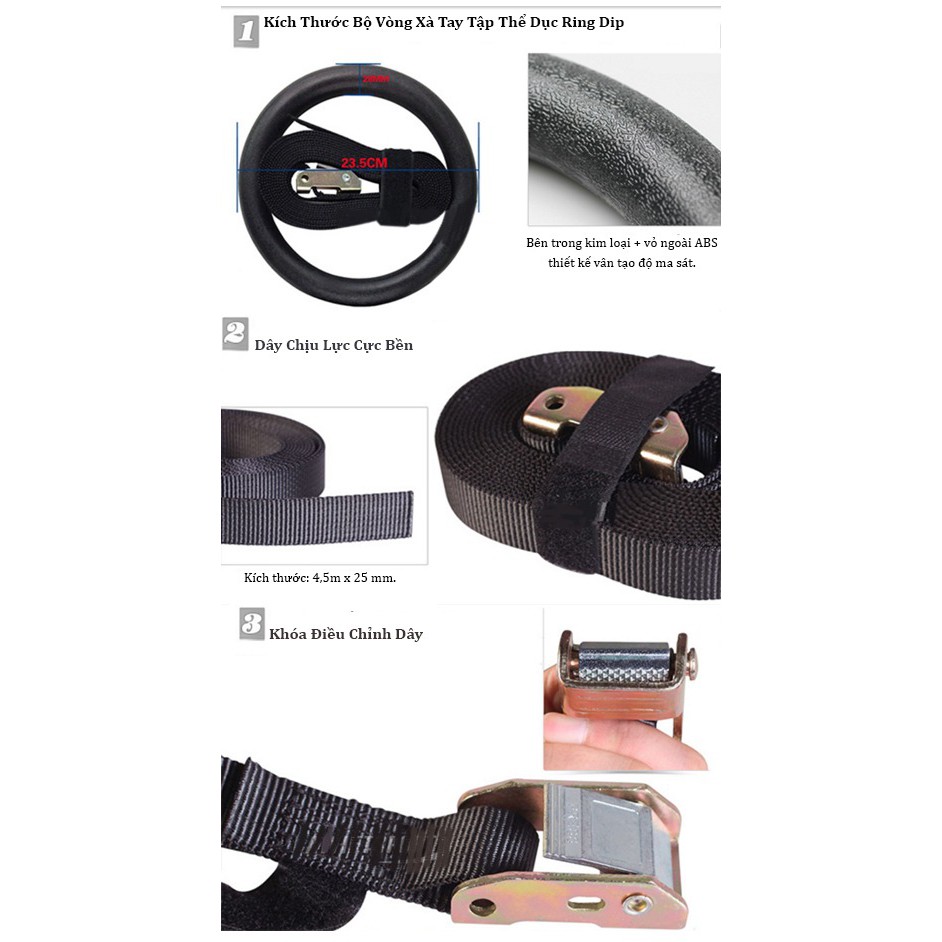 Bộ Vòng Xà Tay Tập Thể Dục Ring-Dip