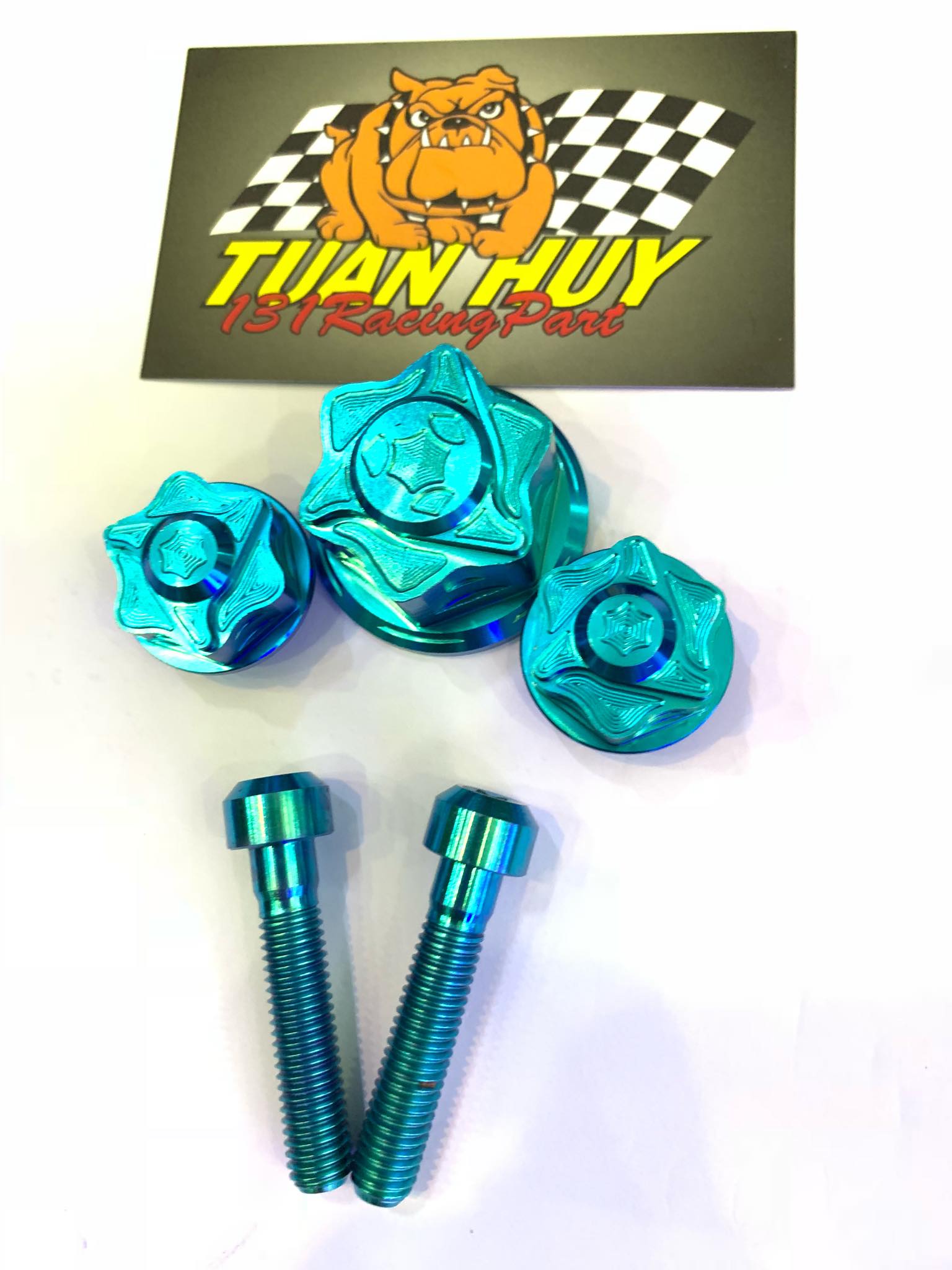 3 con Ốc chảng 3 Titanium Gr5 gắn trực tiếp xe Sonic
