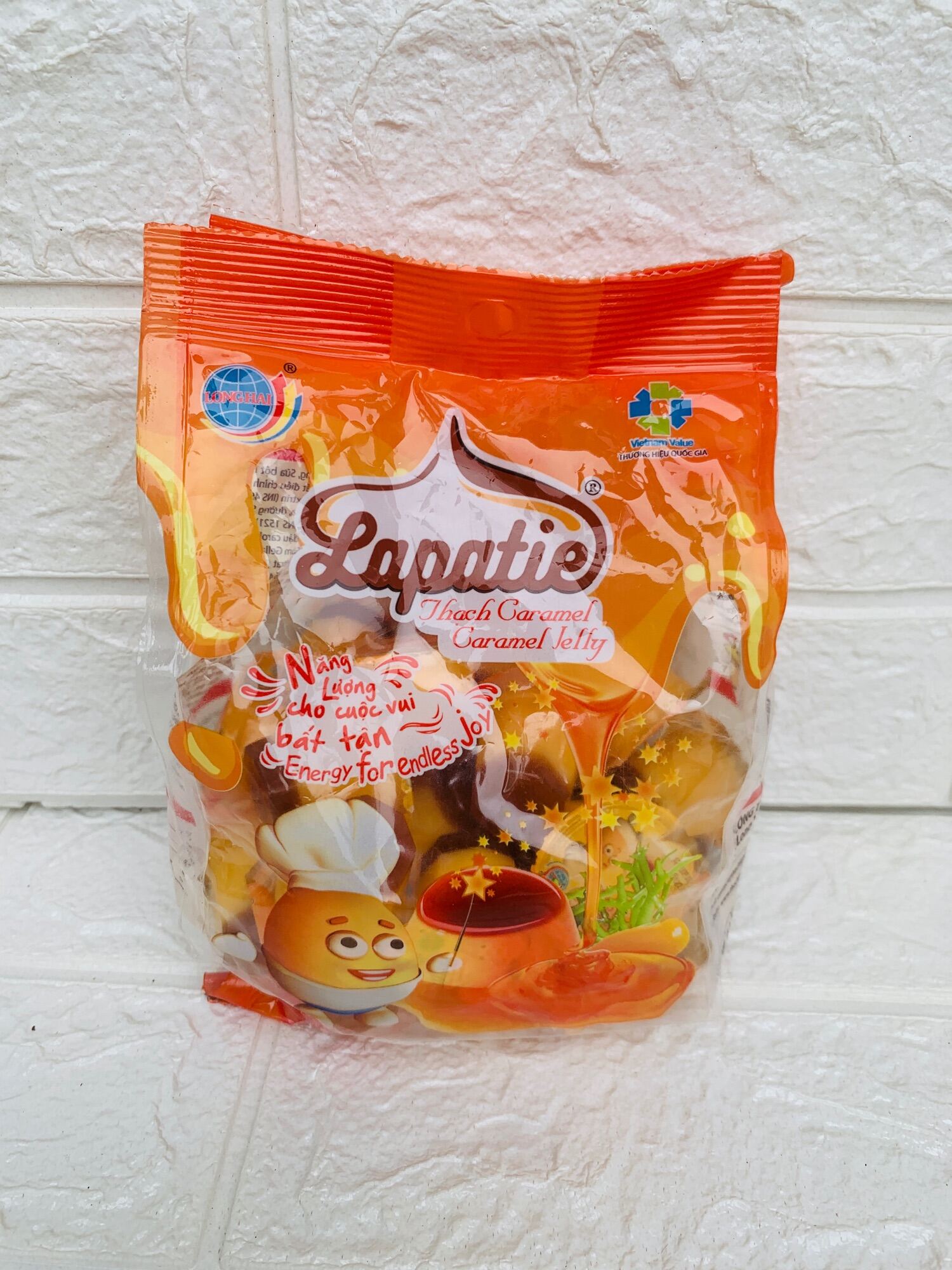 THẠCH CARAMEN LONG HẢI GÓI 400G