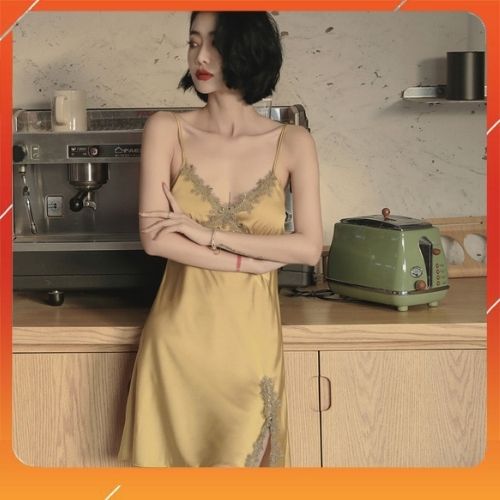 [MIỄN SHIP] Váy ngủ, đầm ngủ lụa 2 dây sexy cao cấp