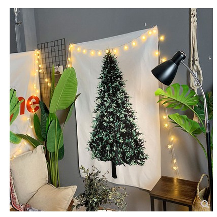 Tranh vải treo tường hình cây thông -may.decor-