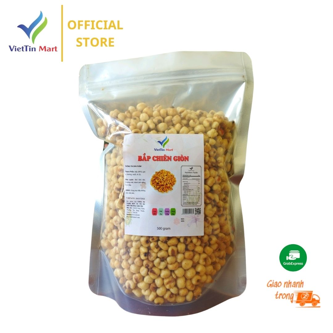 1KG Bắp chiên giòn tẩm gia vị - Viettin Mart