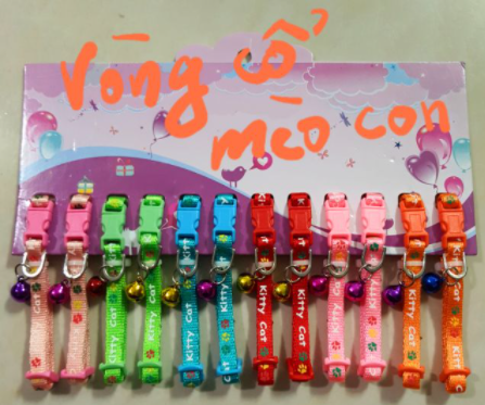 Vòng cổ 2 lớp dành cho chó mèo con