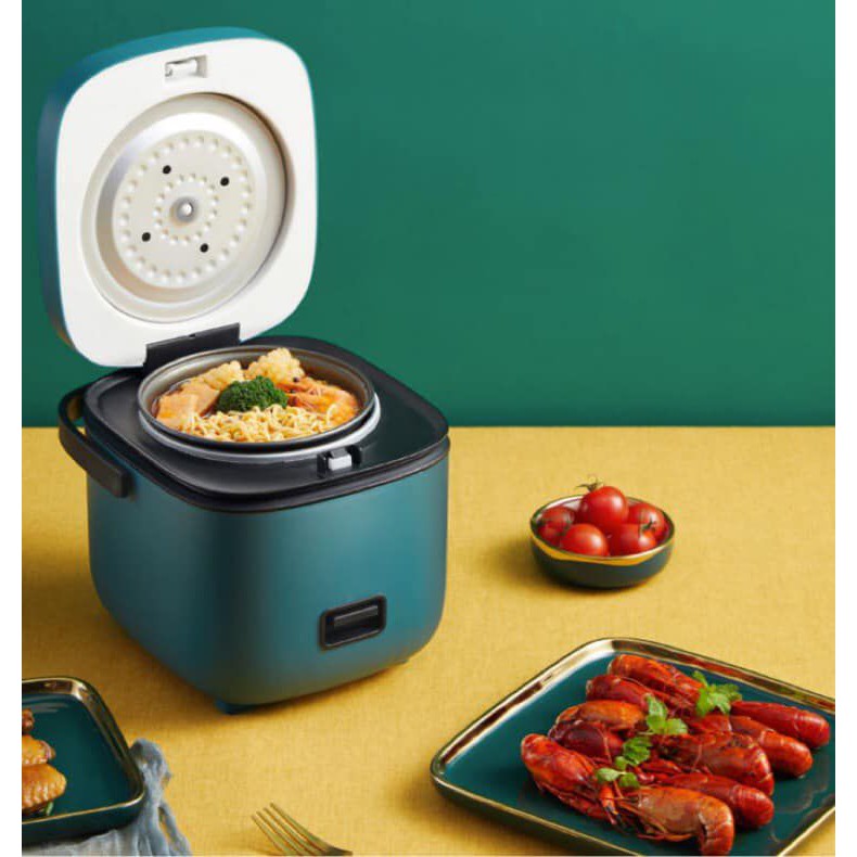 (HOẢ TỐC)Nồi Cơm Điện Mini Đa Năng JIASHi 1.2L (Nấu cơm, nấu cháo, hầm , hấp)