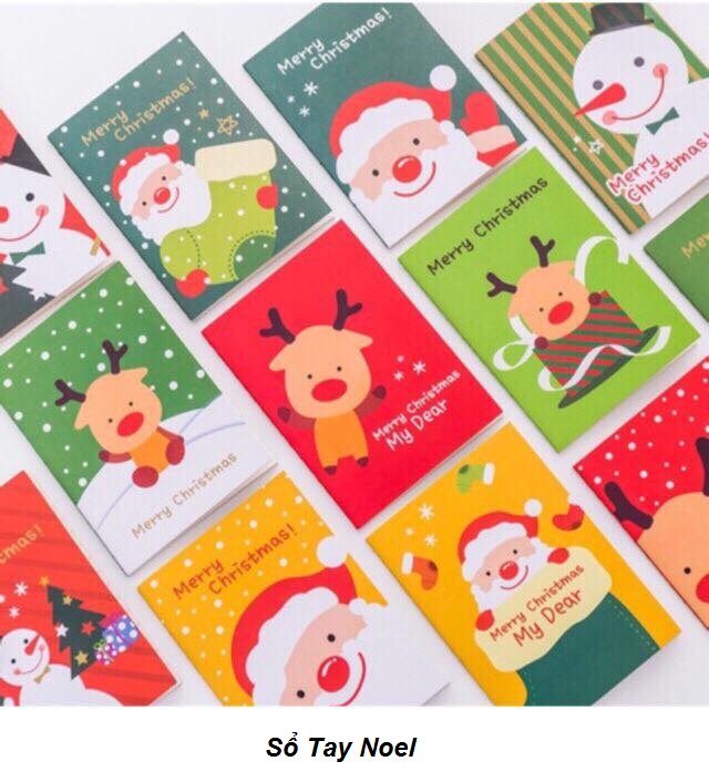 ComBo 10 Quyển Sổ Tay Hình Nhân Vật Noel
