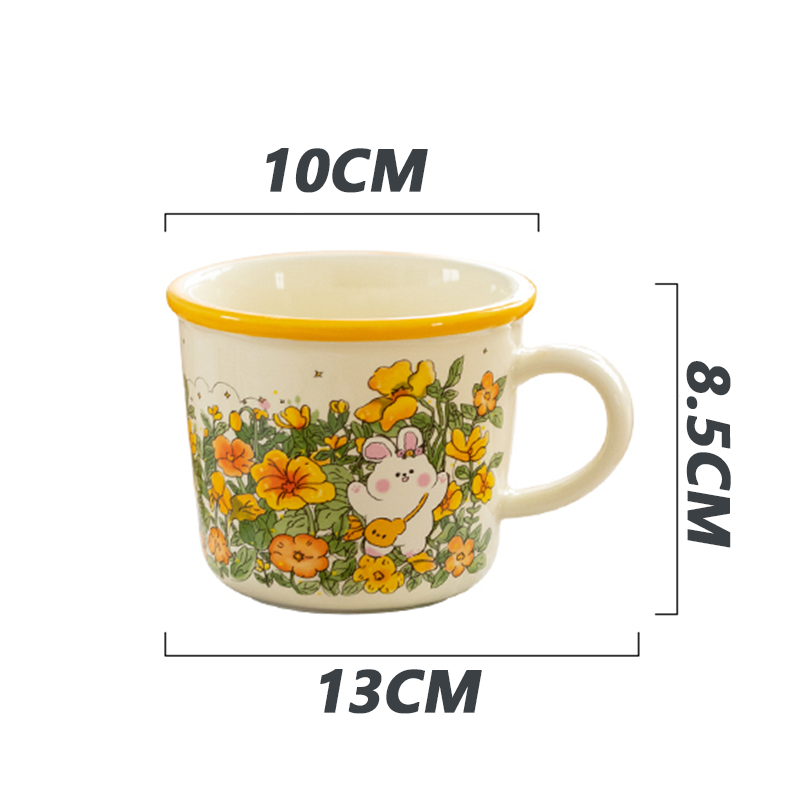 Jack Dễ thương thỏ gốm 340ML cốc, nhà văn phòng cốc cà phê/cốc sữa