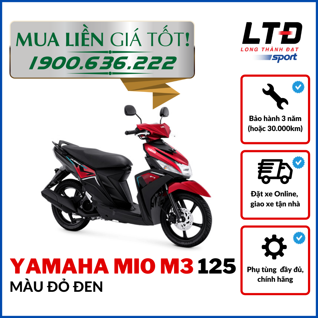 HCM]-[TRẢ GÓP 0%] Yamaha Mio M3 125 Phiên bản Màu Mới 2022 | Lazada.vn