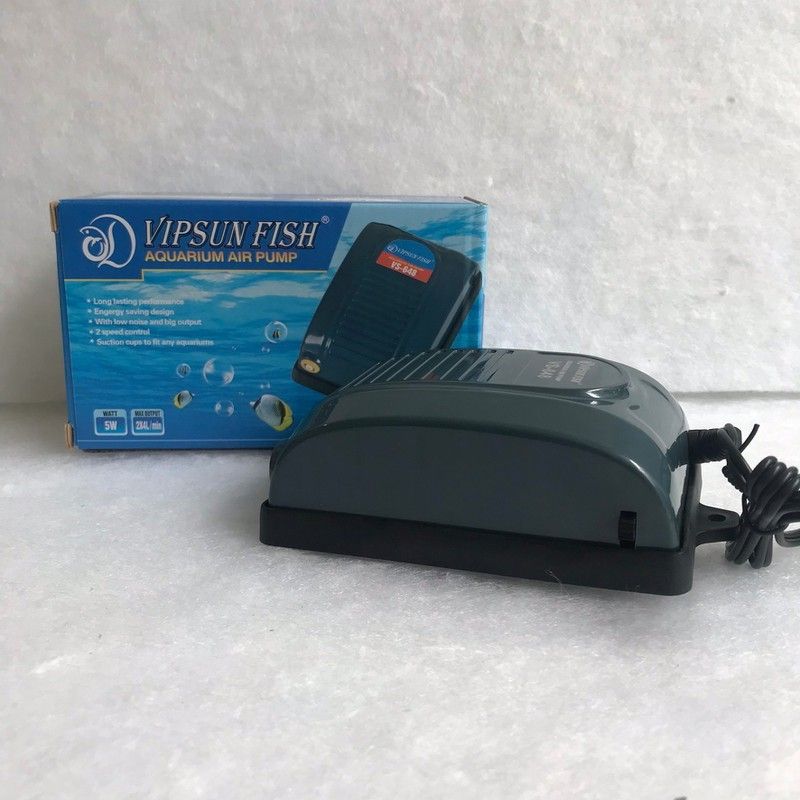 [Freeship+HCM+Luckyfish94]  MÁY SỦI OXY 2 VÒI VIPSUN VS-648 CHO BỂ CÁ A240.