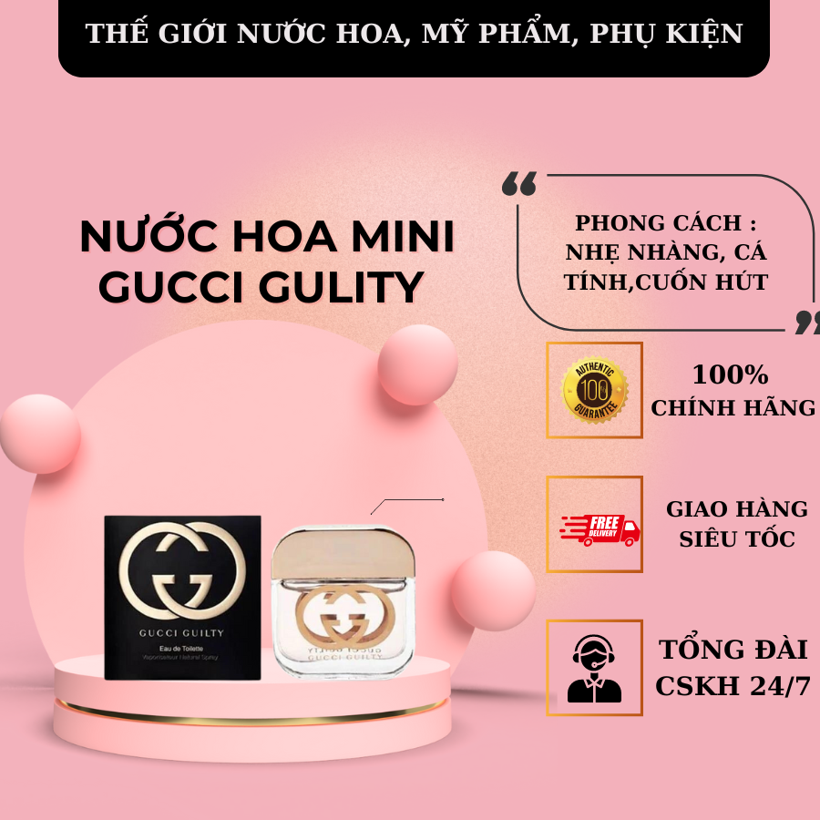 [mini] Nước hoa Gucci Gulity EDT 5ml