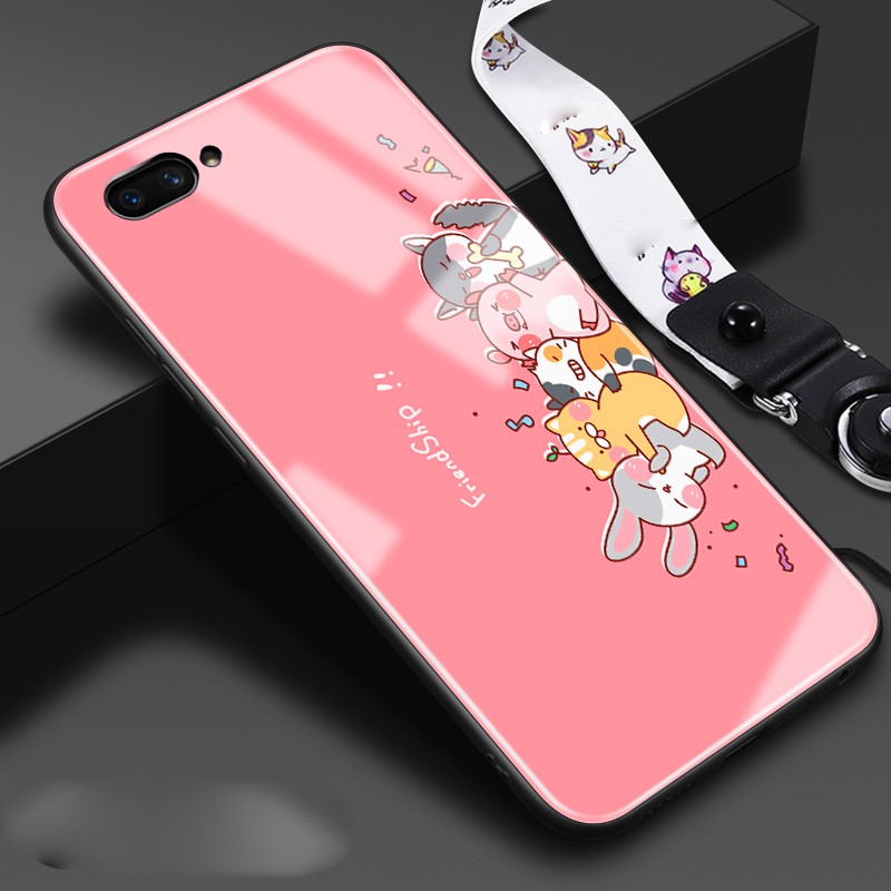 Ốp lưng oppo a3s,oppo a5 mặt kính cương lực đẹp full , ốp oppo a3s,a5