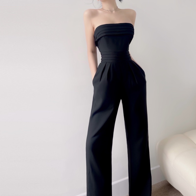 Jumpsuit Cúp Ngực Bo Chun