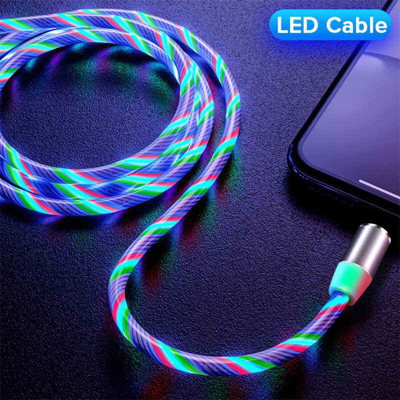 Cáp Sạc Nam Châm  Đèn Led Siêu Đẹp