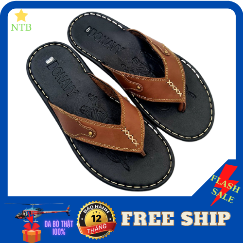 [HCM]DÉP XỎ NGÓN DA BÒ NAM THỜI TRANG