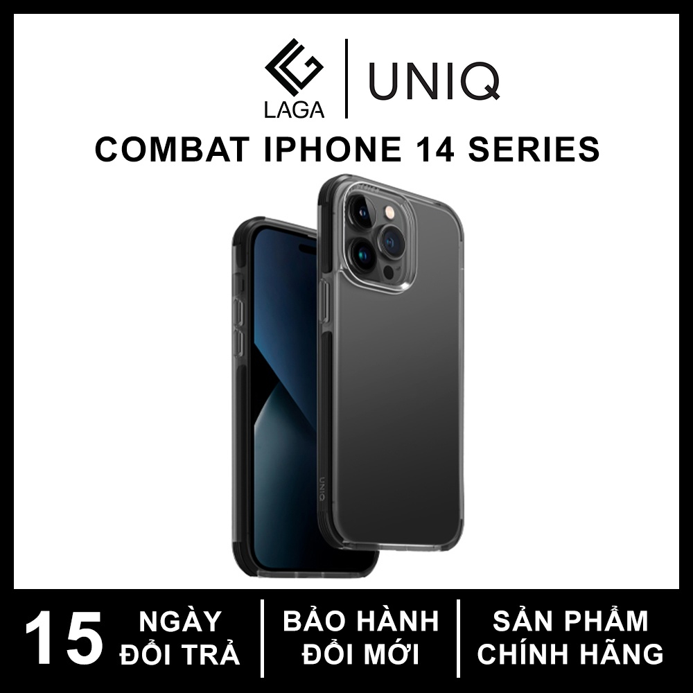 Ốp Lưng UNIQ Combat iPhone 14 Pro Max / 14 Pro / 14 Plus / 14 / 15 Plus