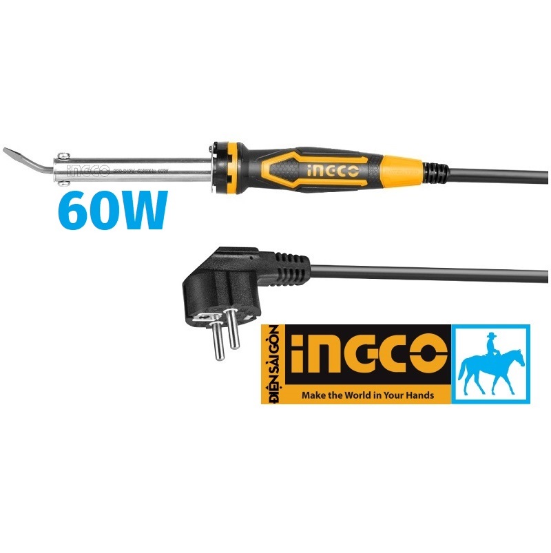 Mỏ hàn chì Mũi cong 60W 220V INGCO SI0368
