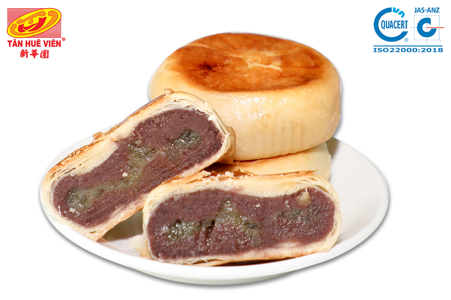 BÁNH PÍA CHAY ĐẬU ĐỎ ( 400g x 4 cái )