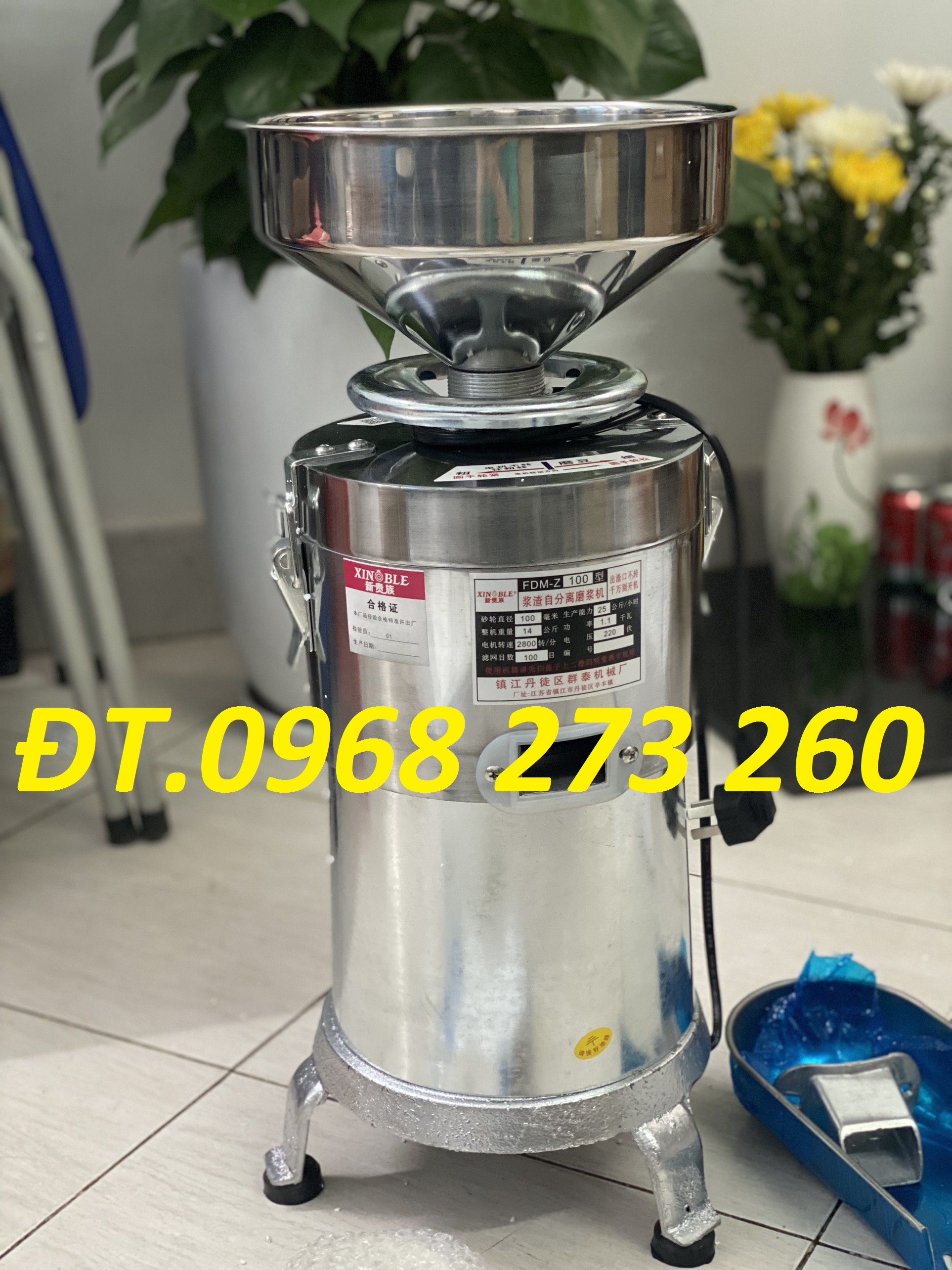 Máy xay vắt đậu nành tách bã làm sữa đậu nành nguyên chất
