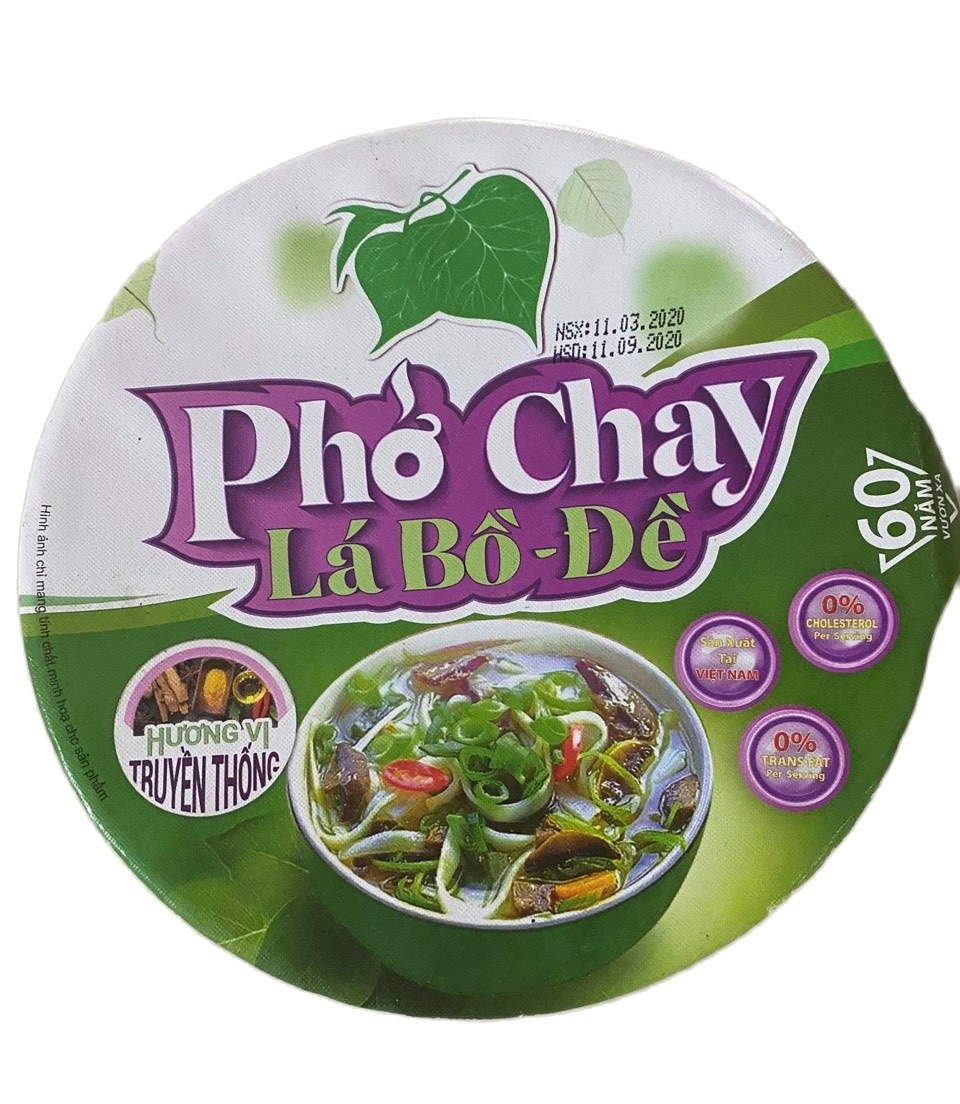 Phở chay lá bồ đề tô (6 tô/thùng) - Vegetarian Pho Bowl