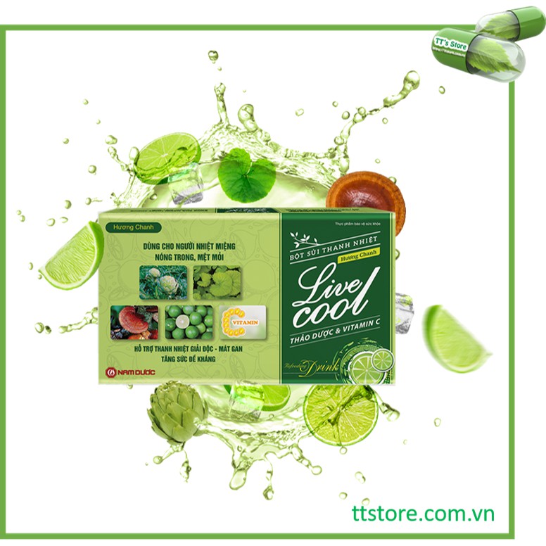 [HCM]Bột sủi thanh nhiệt Livecool Nam Dược [livercool live cool liver cool]