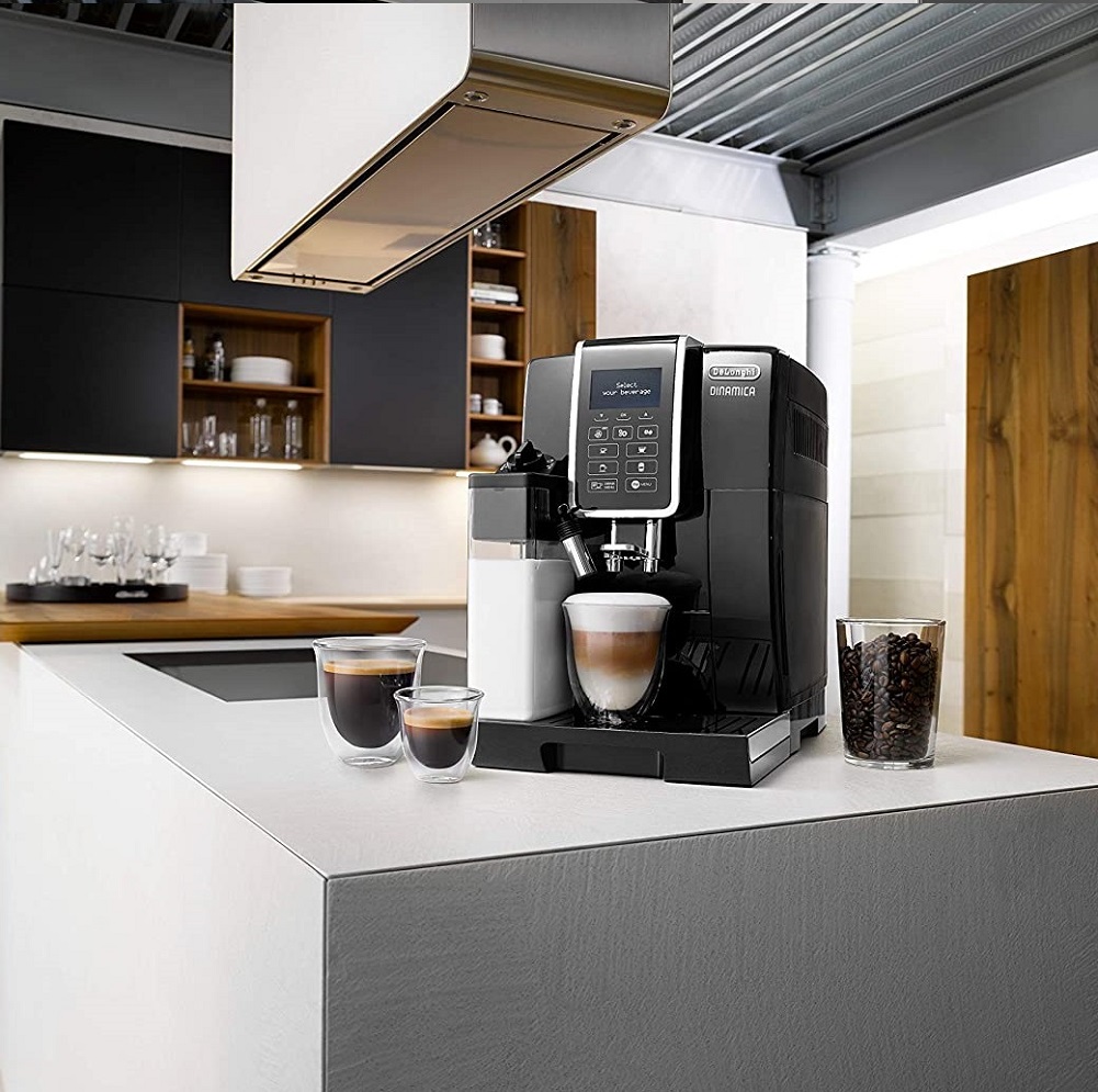 Máy pha cà phê tự động từ cà phê hạt và bột Delonghi Dinamica ECAM 350.55.B