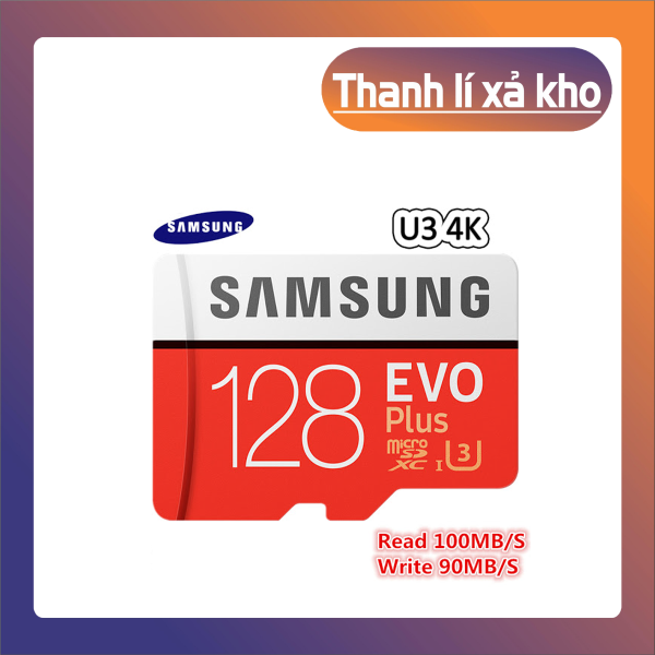 [Giá Sốc] Thẻ nhớ MicroSDXC Samsung Evo Plus 128GB U3 4K R100MB/s W60MB/s - Box Anh Thẻ nhớ cho camera wifi, camera hành trình, điện thoại, máy chơi game, chất lượng hình ảnh 4k - Hàng Chính Hãng