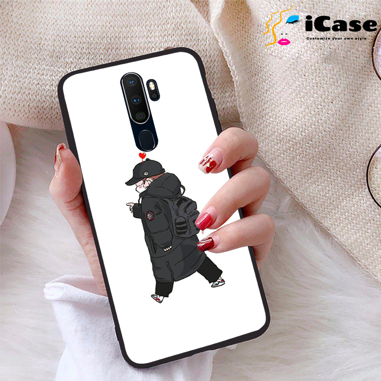 Ốp lưng Oppo A9 2020 viền dẻo TPU BST Chibi