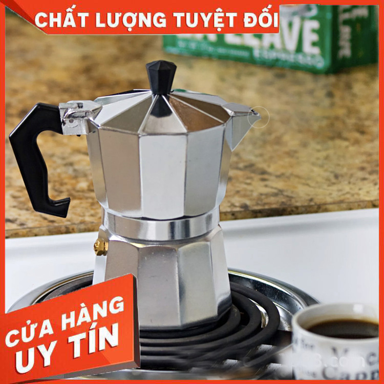 Ấm pha cà phê Moka Express 3TZ (3 cup), bình pha cà phê kiểu Ý