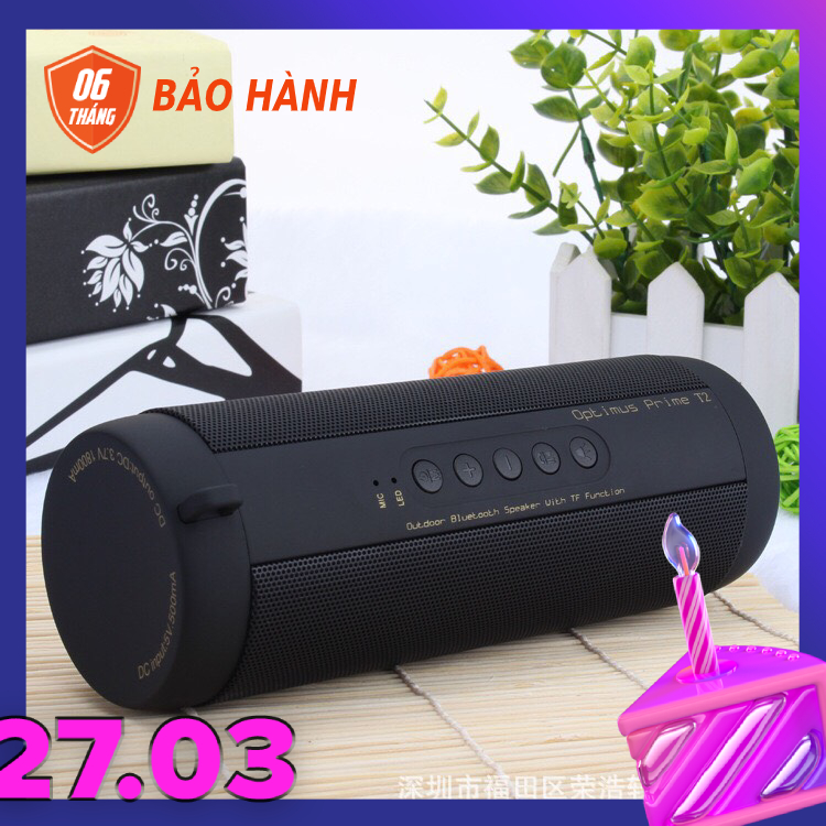 Loa Bluetooth Loa Bass Chống Nước GB T2 Có khe Cắm Thẻ Nhớ Dây 3.5 Kết Nối Điện Thoại Mic Thoại  Bảo Hành 6 tháng