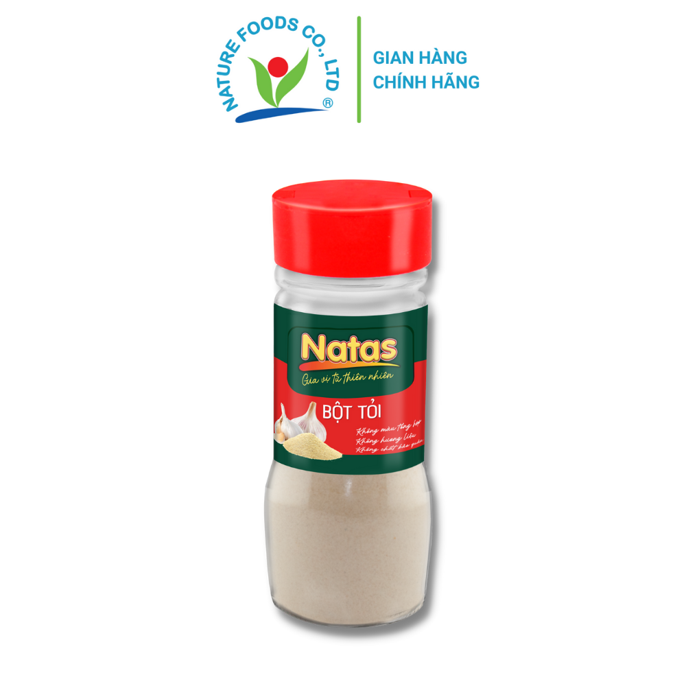 BỘT TỎI NATAS gia vị tiện dụng (hũ 65g)