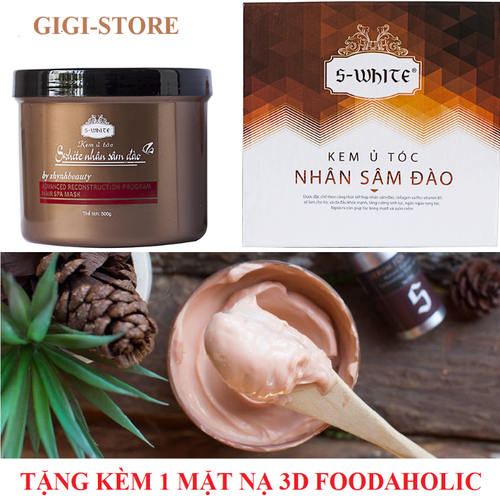 [Ủ Tóc] Kem Ủ Tóc Nhân Sâm Đào S-WHITE 500gram