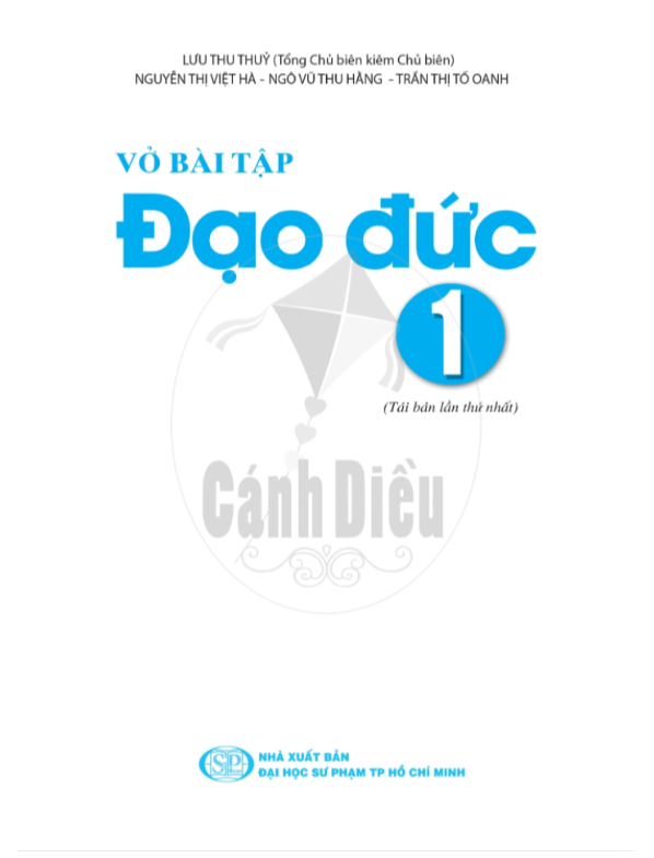 Vở Bài Tập Đạo Đức lớp 1 - Cánh Diều