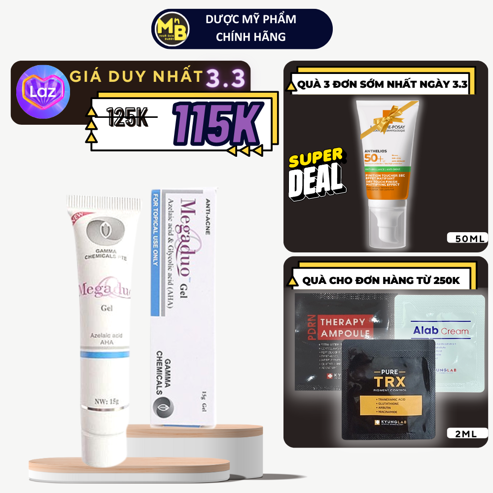 Megaduo Plus Gel (Retinal + Salicylic Acid + AHA) 15g