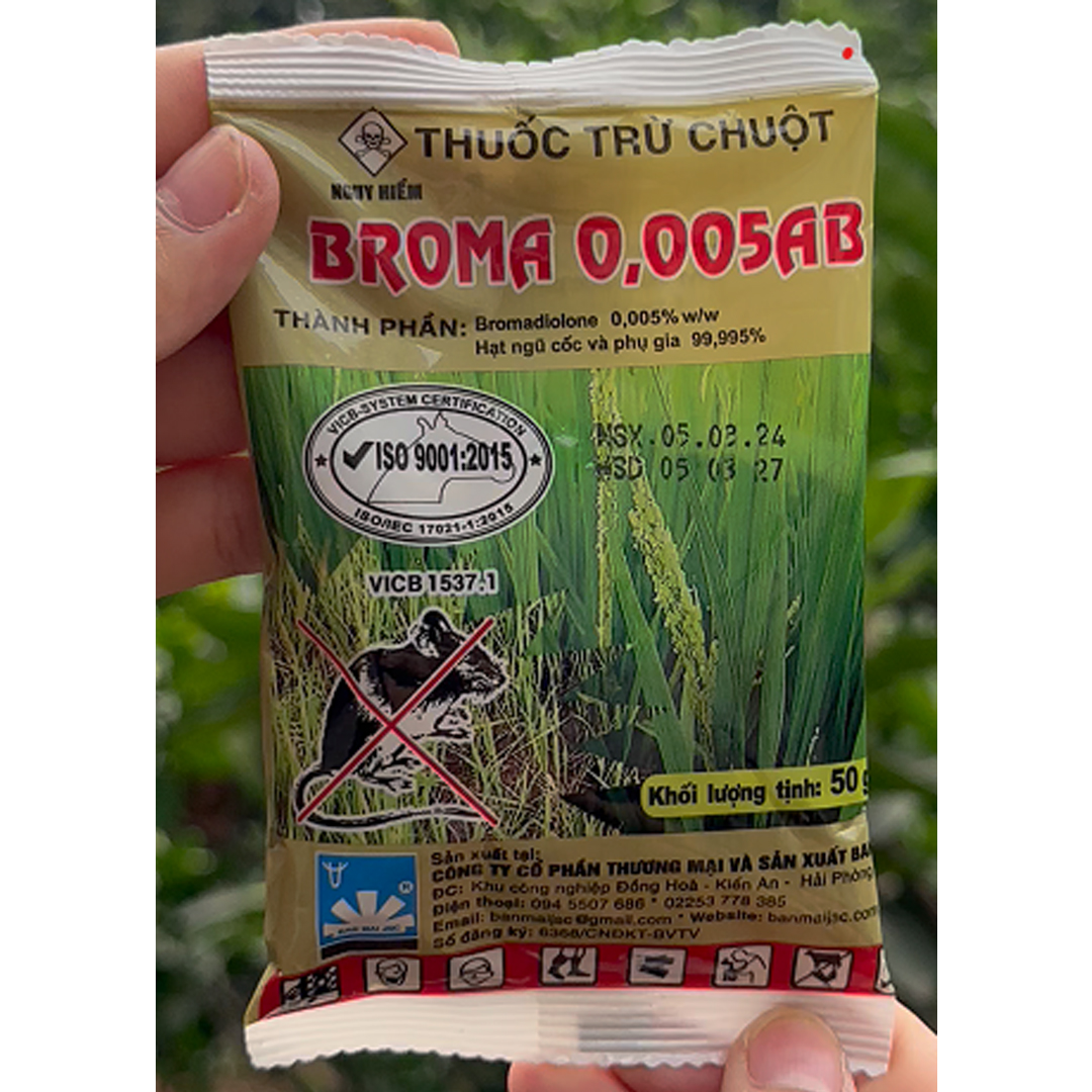 Thuốc diệt chuột Broma 0,005 AB - Thuốc diệt chuột