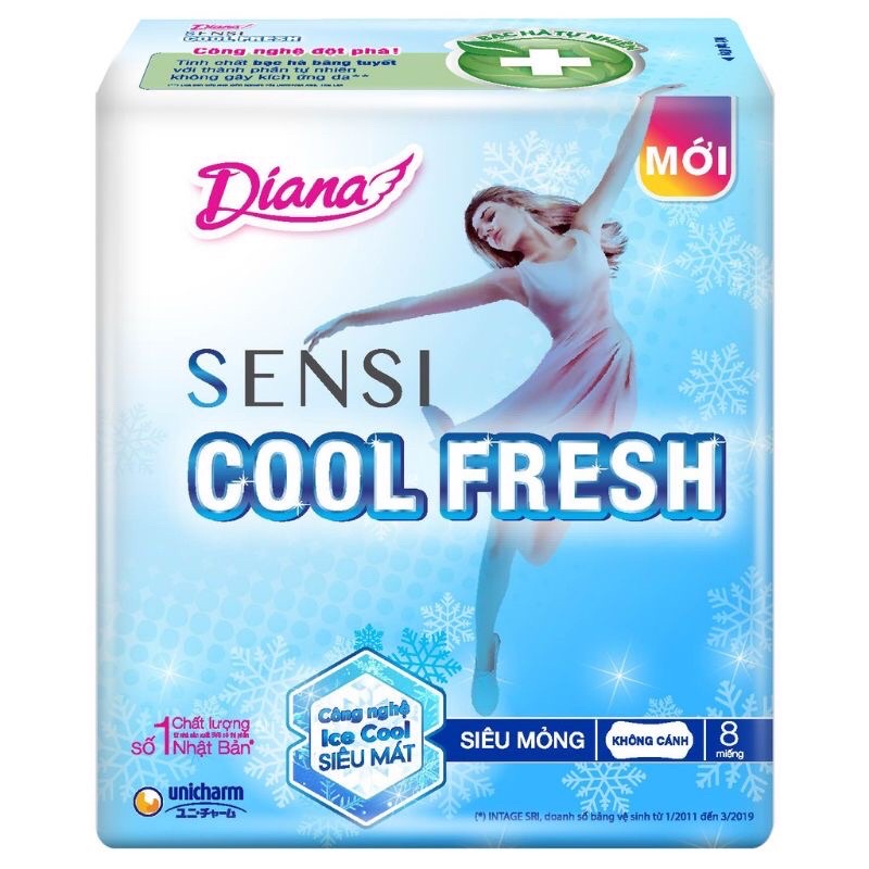 Băng Vệ Sinh Diana Siêu Thấm, Sensi Cool Fresh