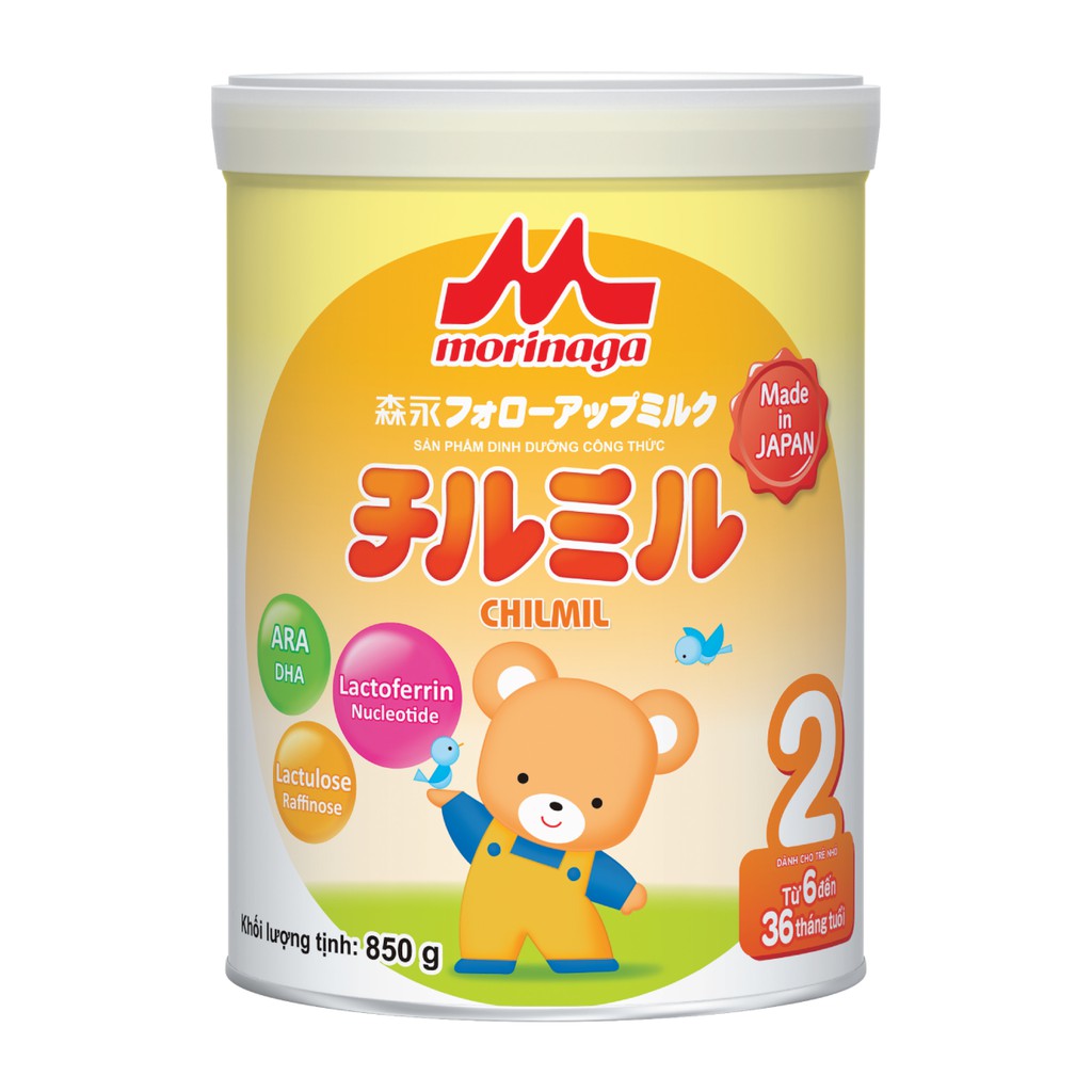 Sữa bột Morinaga Nhật Bản Số 2 (Chilmil) 850g